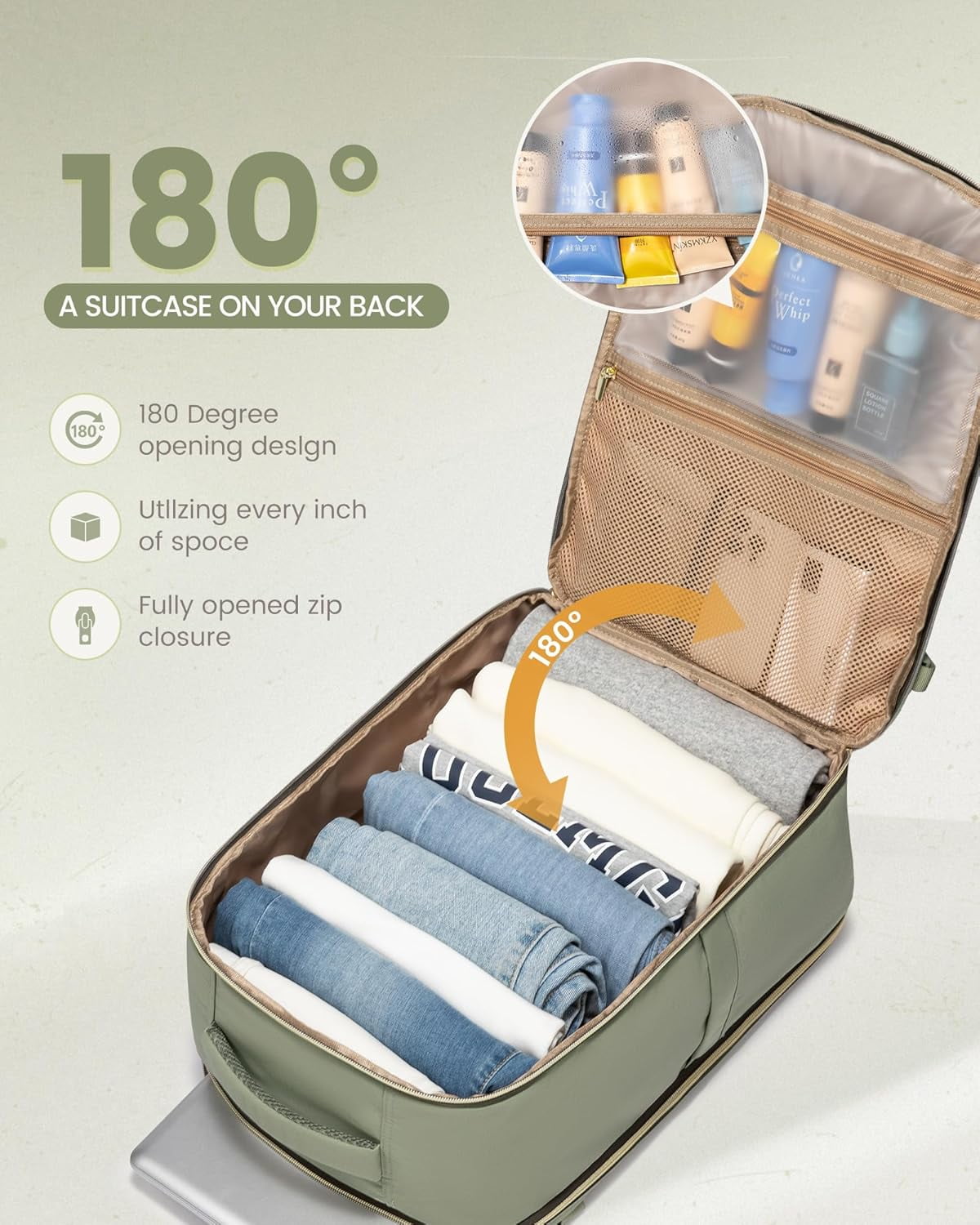 LOVEVOOK Travel Backpack Carry on Flight Approved 40L,Waterproof TSA Travel Essentials Personal Item Backpack for Women Men,Carry on Luggage Suitcase Travel Bag for Airplane with 3 Packing Cubes
