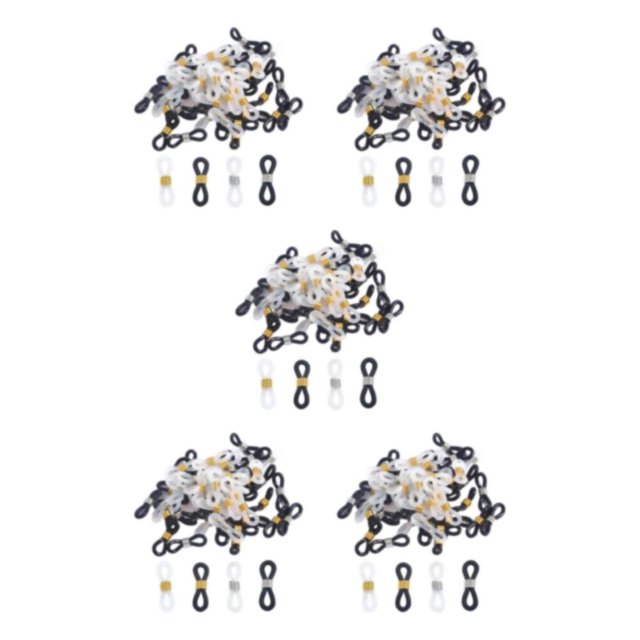 maskred Fashionable 50Pcs Eye Glasses Spectacle Chain Strap Holder Loop Ends Type B 50 Pcs 5Set