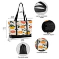 thumbnail image 2 of FORMRS Canvas Laptop Tote Bag for Women with 15.6" Computer Compartments Shoulder Handbag, Orange Slices, 2 of 7