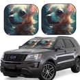 thumbnail image 1 of Saiise Chihuahua Fleur Mignonne pour Voiture Pliable Pare-Soleil (Lot de 2) Offre Protection Solaire avec un Design Pliable Facile pour Pare-Brise Pratique-Moyen, 1 of 6