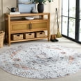 thumbnail image 2 of SAFAVIEH Martha Stewart Vanessa Medallion Machine Washable Area Rug, Sage/Light Rust, 6' x 6' Round, 2 of 11