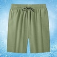 thumbnail image 2 of Glisme Pants For Men Solid Color Elastic Waist With Drawstring Summer Quick Dry Men Casual Trousers Size L Army Green, 2 of 4