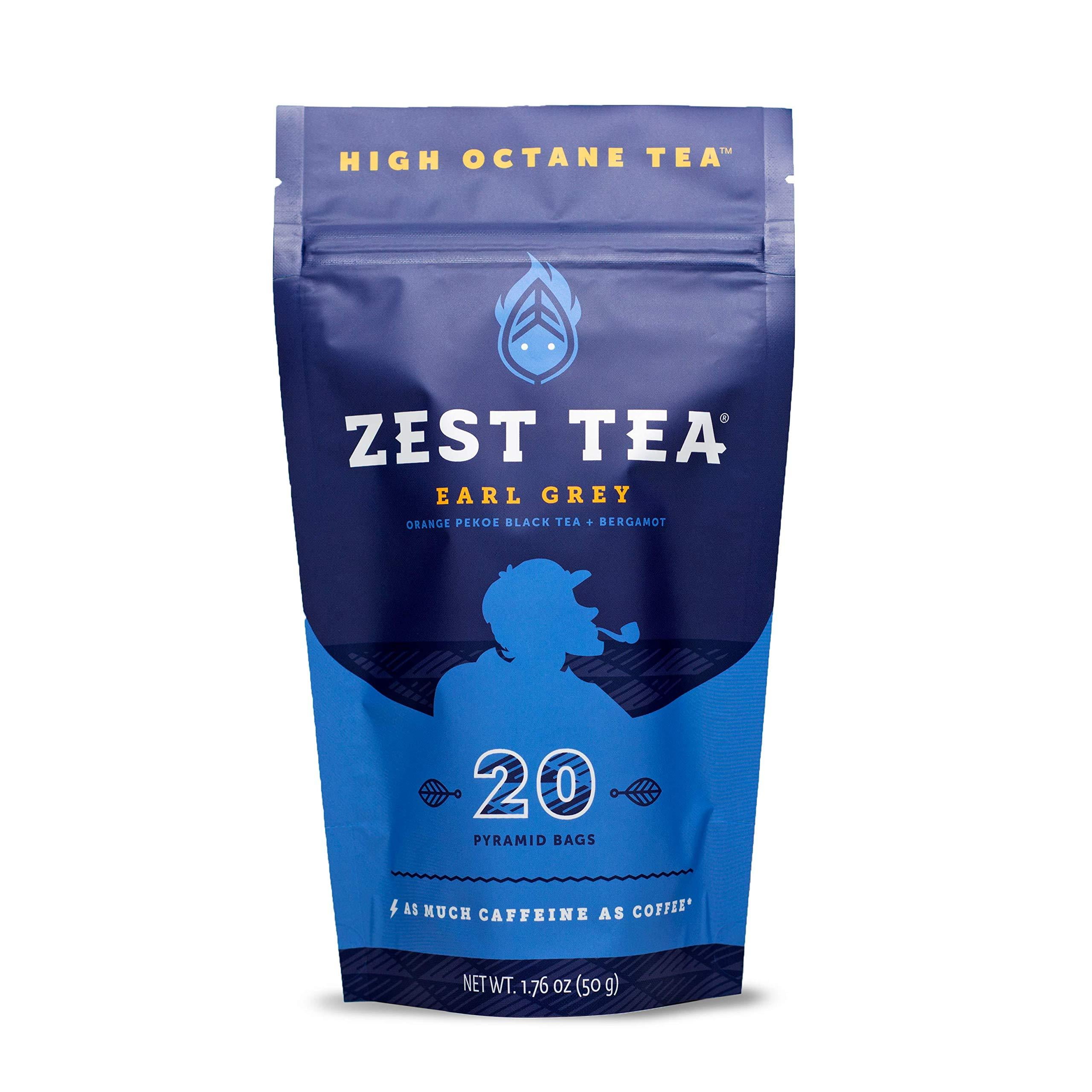 Zest Tea Energy Hot Tea, High Caffeine Blend Natural & Healthy Coffee