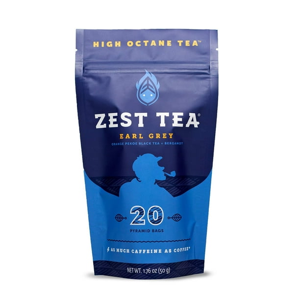 Zest Tea Energy Hot Tea, High Caffeine Blend Natural & Healthy Coffee