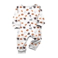 thumbnail image 4 of Racifhz Halloween Family Matching Pajamas Loungewear Set Long Sleeve Top and Pants Cozy Sleepwear for Family Holiday Nightwear Matching PJs Halloween Gifts and Party Decor, 4 of 6