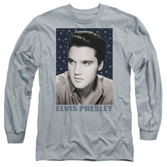 Elvis Presley - Blue Sparkle - Long Sleeve Shirt - Large