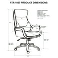 thumbnail image 6 of Techni Mobili Best Executive Ergonomic Home Office Chair with Lumbar Support, 6 of 6