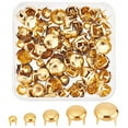 thumbnail image 3 of 5 Sizes 200PCS Claw Rivet Nailheads Spots Stud Round Dome Studs Metal Mushroom Head Spike Prong Nail, 3 of 9