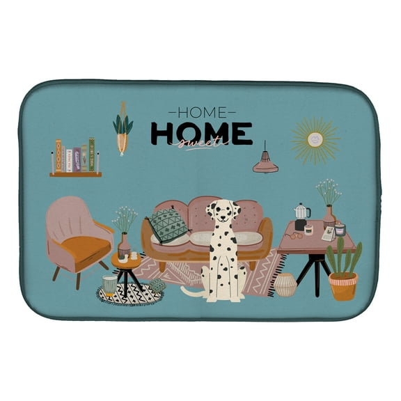 Dalmatian Sweet Home Dish Drying Mat