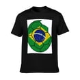 thumbnail image 5 of T-shirt Brazilian Football  Soft Cotton Adult Heat-Transfer Graphic T-Shirt - 180g Breathable Fabric, Unisex Summer Casual Wear with Durable Heat-Printed Design, 5 of 10