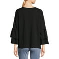 thumbnail image 4 of lemon & bloom by Grey State Women's Tiered Sleeve Top, 4 of 6