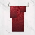 thumbnail image 5 of SKYSONIC 3 Pack Towel Red Damask Pattern Cotton Bath Towel Set (1 Bath Towel, 1 Hand Towel, 1 Washcloth) for Bathroom, Super Soft and Quick Dry Towels, 5 of 7