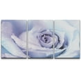 thumbnail image 3 of PixonSign Canvas Print Wall Art Set Purple and Blue Rose Interior Botanical Flower Photography Realism Contemporary Closeup Edgy Multicolor Pastel for Living Room, Bedroom, Office - 24"x36"x3, 3 of 5