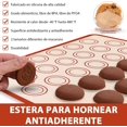 thumbnail image 4 of 3 PCS Antiadherente Tapete de Silicona Hornear para Macaron, Tapete para Hornear, con Cepillo, Reutilizable, Resistente ai Calor, Sin BPA, para Pastelería Pizza Pan Pastel Galleta(42 x 29.5CM), 4 of 4