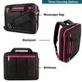 thumbnail image 3 of Convertible Backpack for 13-14 inch Chromebook Laptop, Sling Messenger Bag, Handheld Briefcase for iPad Pro, Tablets, Laptops, 3 of 6