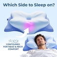 thumbnail image 6 of Derila Ergo Cervical Neck Pillow - 21.25 x 14.17 x 4.72 inches Contour Memory Foam Pillows for Back & Side Sleepers, 6 of 12