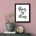 thumbnail image 3 of Shoes Off Please, 5 x 7 Black FRAMED Print Wall Art, 3 of 3