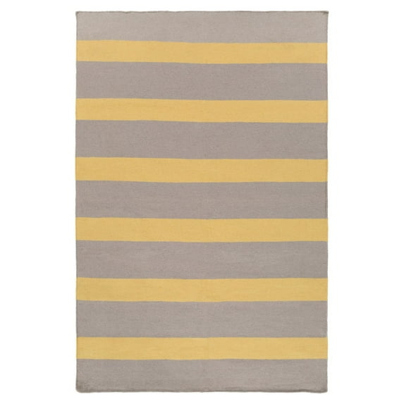 Surya Lagoon Gold/Light Gray Indoor/Outdoor Area Rug