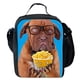 thumbnail image 1 of Caja de Almacenamiento Bolsa de Comida Asas Bento Almuerzo Aislada Patrón de Perro Picnic Viaje Macarena Bolsa del almuerzo, 1 of 6
