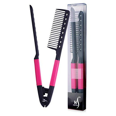 Herstyler -Easy Comb. Professional Hair Salon Straightener Comb, Colors May (Best Hair Product For Comb Over)