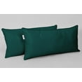 thumbnail image 2 of Vargottam Indoor/Outdoor Polyester Fabric Lumbar Pillow Cover, All-Weather Waterproof Rectangular Cushion Case for Patio Furniture,12" x 20"Set of 2-Teal Blue, 2 of 7