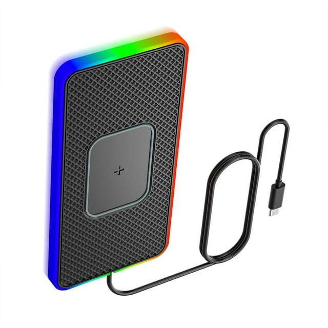 MesaSe Car Charger Wireless Charging Pad Upgrade without Disassembling Car Parts Ambient Lights