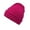Hot Pink, variant on Beanies Women Satin Lined Beanie Winter Hats For Women Knitting Pile Cap Baotou Hat Blue