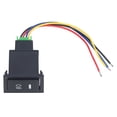 thumbnail image 3 of Foglight Switch 5 Pin Fog Lamp Push Button Switch 3A 12V On Off Light Switch Replacement For Auto Car, 3 of 8