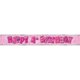 thumbnail image 3 of Unique Party - Pancarta de aluminio fiesta infantil Happy Birthday (Rosa), 3 of 7