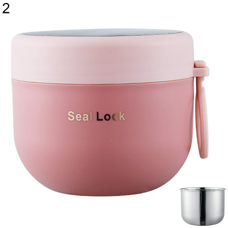 Insulated Lunch Box With Stainless Steel Thermos - Leakproof Hot