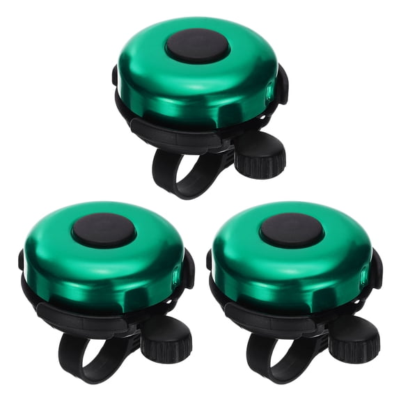 Uxcell 3pcs Bike Bell Classic Bicycle Bell with Loud Crisp Sound Bike Ring Bell Aluminum Bike Accessories, Green