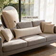 thumbnail image 4 of Long Throw Pillow, Long Decorative Pillows for Bed, Decorative Lumbar Pillow for Modern Farmhouse Sofa Bed Living Room Decor，Beige, 4 of 6