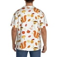 thumbnail image 3 of Pofeuu Squirrel InThe Forest3 Print Mens Casual Short Sleeve Shirts Beach Summer Spread Collar Pocket Tops Men's Casual Short-sleeved Shirt-3X-Large, 3 of 5