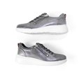 thumbnail image 3 of Tenis Casual con agujeta Mujer Flexi Piel 101401 Gris Plata Flexi Piel, 3 of 4