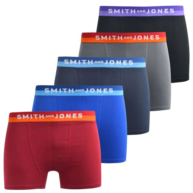 Smith & Jones Boxeurs pour Hommes Wrenlow (Lot de 5)