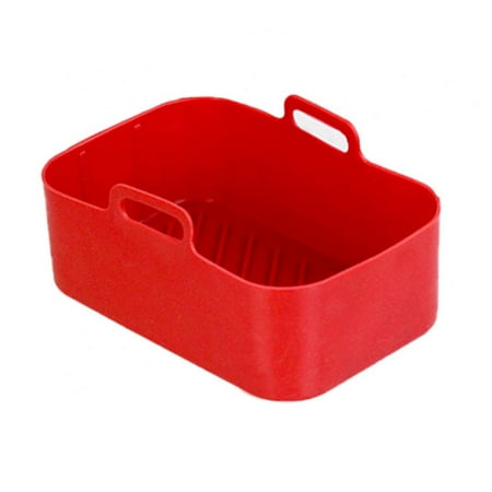 

Air Fryer Silicone Pot Reusable Square Heat Resistant Bowl for Air Fryer Airfryer fryer accessories baking tools silicone pot Fit Ninja DZ201 Foodi 8QT