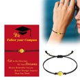thumbnail image 1 of Pulsera de la tarjeta de la temporada de graduación Pulsera hueca de acero inoxidable de la línea de cera de la temporada de graduación, 1 of 2