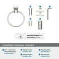 thumbnail image 4 of Amerock Highland Ridge Polished Nickel Closed Towel Ring, 4 of 7