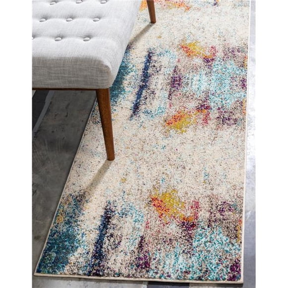 Unique Loom 3139853 2 ft. 2 in. x 6 ft. 7 in. Tybee Chromatic Runner Rug, Beige