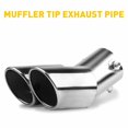 thumbnail image 3 of Car Rear Exhaust Pipe Muffler Tip Automotive Parts Replacement Kit - Silver-, 3 of 3