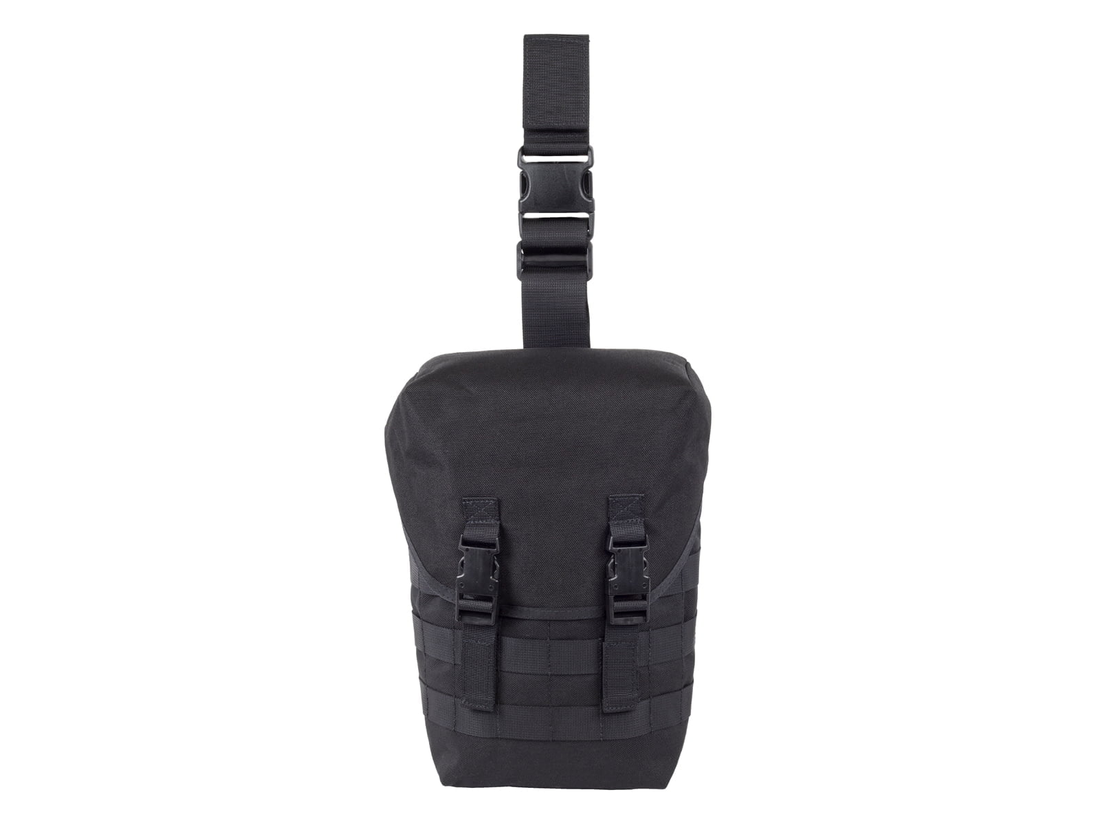Elite Survival Systems Can-Ready Gas Mask Pouch, Thigh Carry, Black