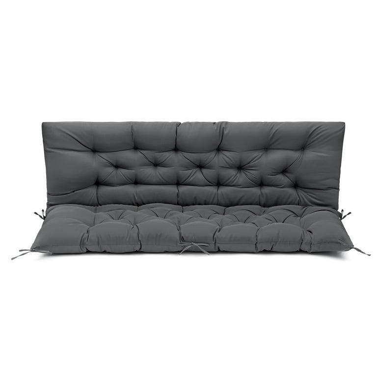 Yeerswag 59x39x3 inch Waterproof Patio Cushion Outdoor Swing Seat Loveseat Garden Chair Mat
