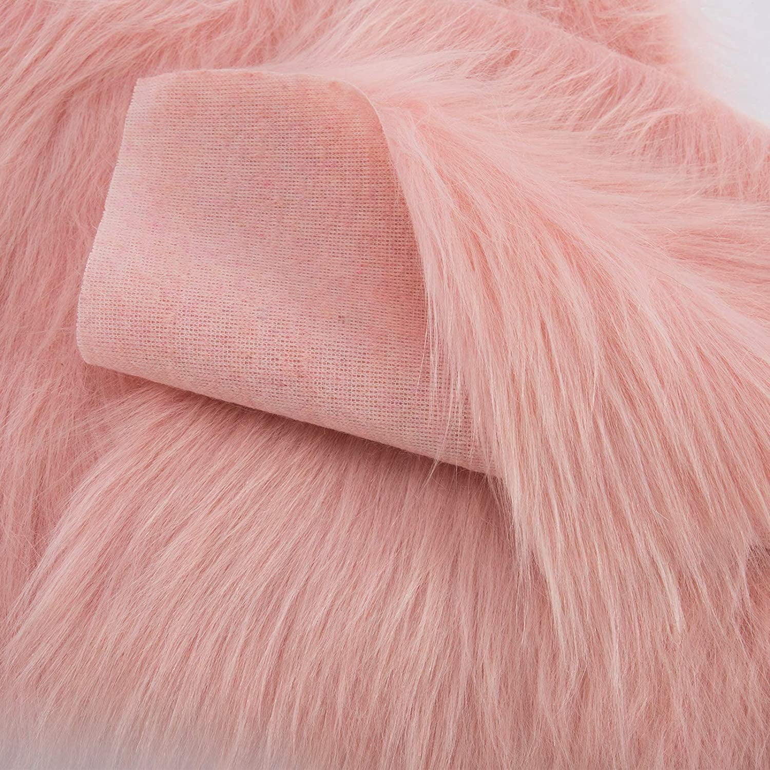 6 Sheets Artificial Fur Fabric Square Patches 10" × 10" Shaggy Faux