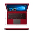 thumbnail image 3 of Core Innovations CLT1564RD 15.6" Laptop with Windows 10 S, Intel Celeron 3GB RAM 64GB Flash Storage (Red), 3 of 12