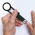 thumbnail image 5 of Cortauñas de acero inoxidable con lupa de 2,5x, resistentes a salpicaduras, para personas mayores, diseño ergonómico con lima de uñas, 5 of 5