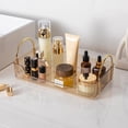 thumbnail image 4 of Hevirgo Metal Handle Makeup Organizer Makeup Storage Tray with Metal Handle Capacity Countertop Organizer for Neat Organized Cosmetic Storage for Bathroom, 4 of 8