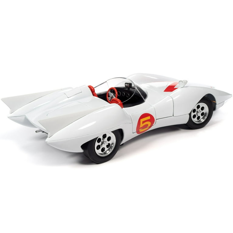 Collector's Toy: Autoworld's Mach 5 White with Chim-Chim Monkey