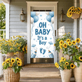 thumbnail image 4 of LUUFILx Oh Baby It's a Boy Backdrop Baby Shower Banner Party Supplies Newborn Announcement Photography Props Gender Reveal Decorations Background, 4 of 8