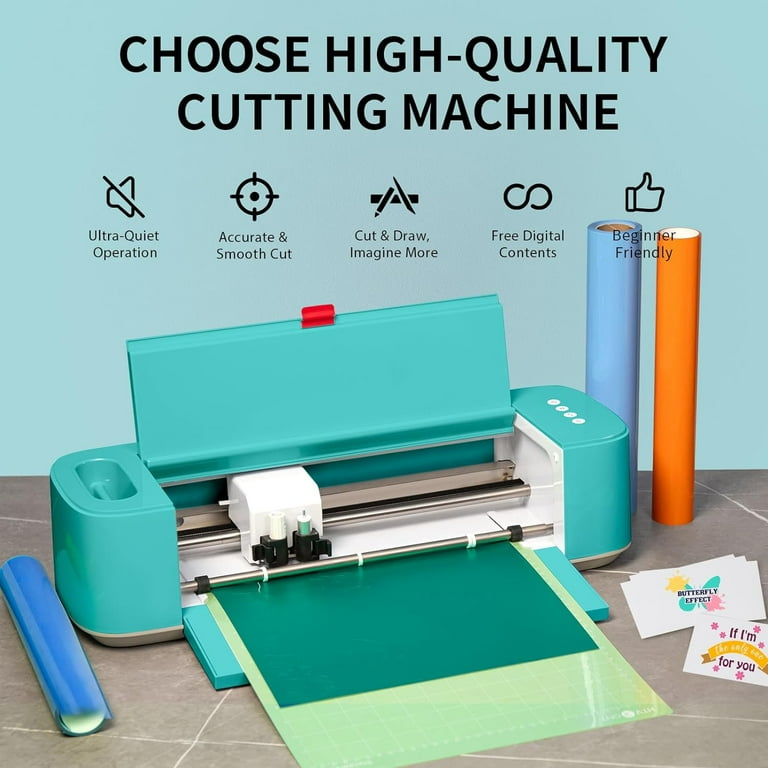 HTVRONT by LOKLiK DIY Cutting Machine for All Vinyl Crafts w/ Bluetooth &  USB for Windows & Mac Vinyl Cutter Machine for Cricut Vinyl