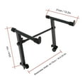 thumbnail image 4 of Support de Clavier Adaptateur d'Extension en Forme de L Clavier Électronique de Piano Rack 2 Niveaux 4275cm Réglage de Largeur, 4 of 5